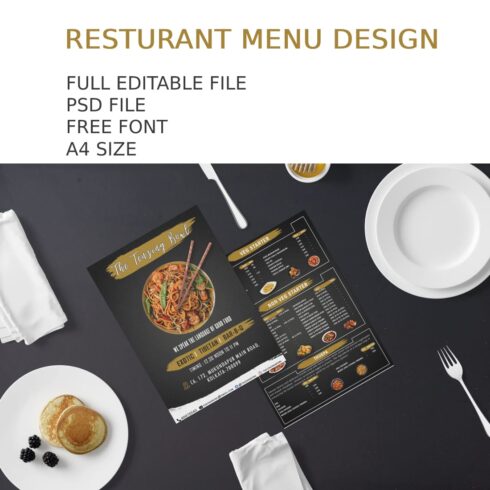 Resturant Menu Card Templeate cover image.