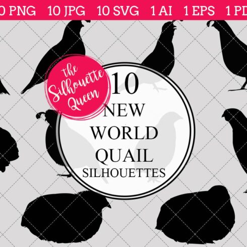 New world quail Silhouette Vector cover image.