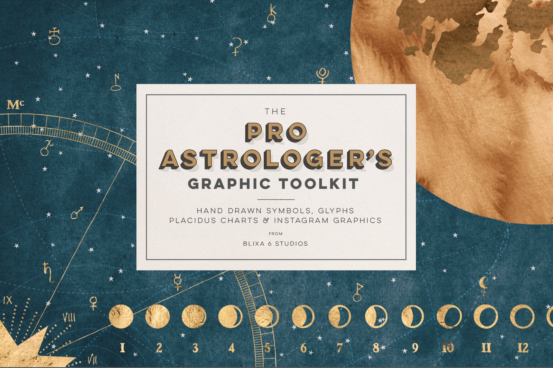 Pro Astrology Vector & Instagram Set cover image.