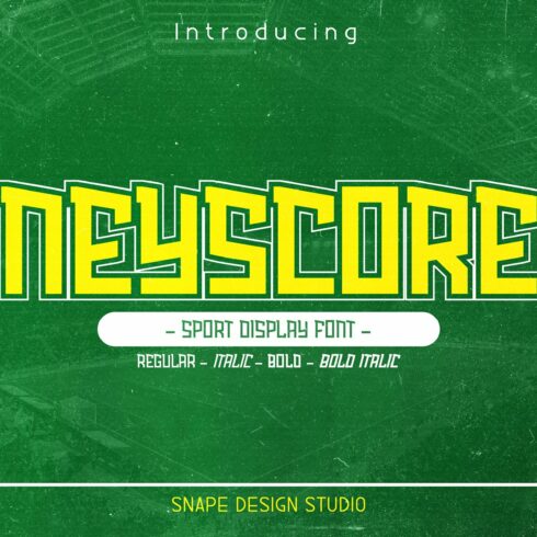 Neyscore - Sport Font cover image.
