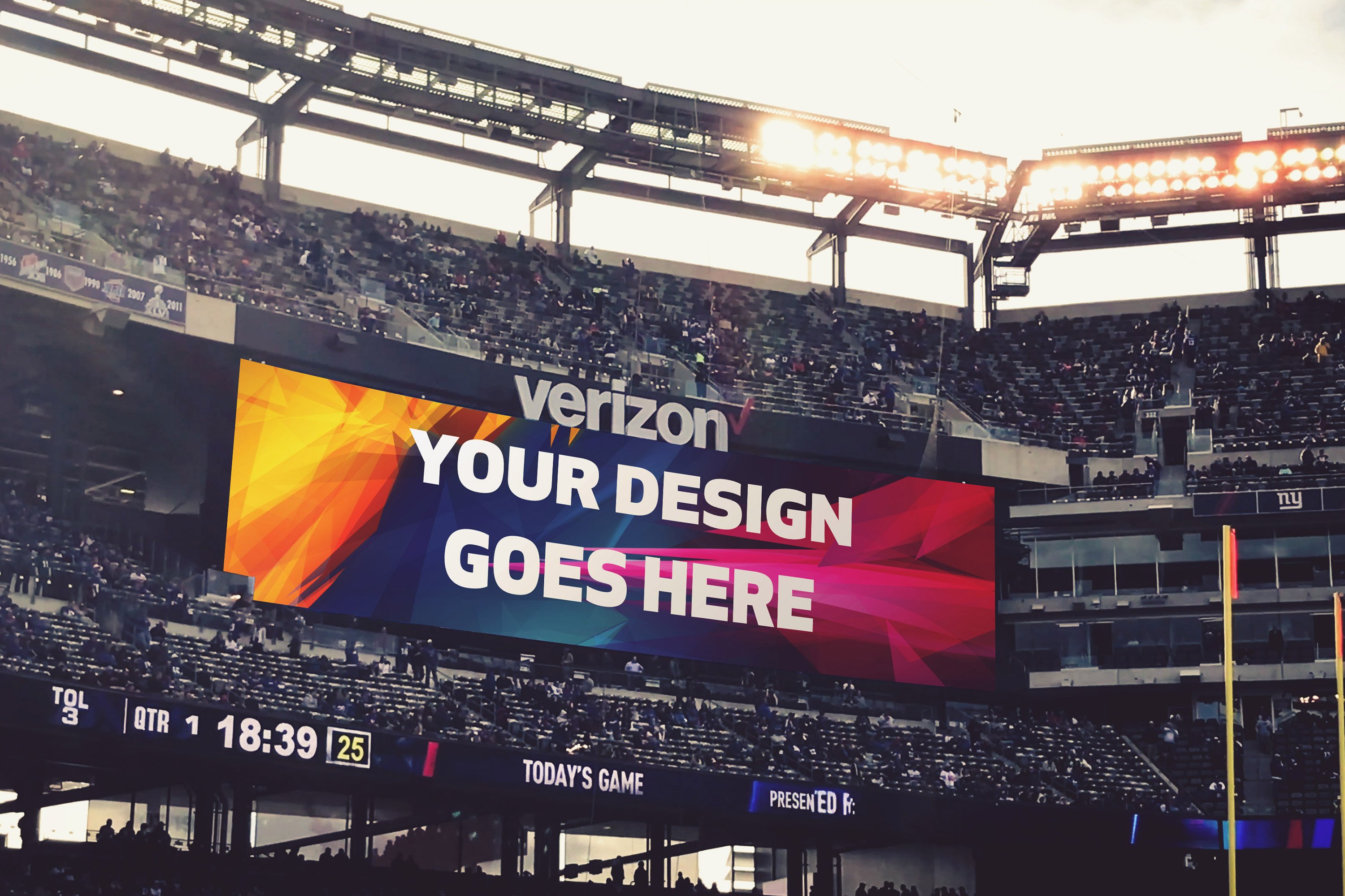 24 PSD NFL Stadium Mockup #1 preview image.