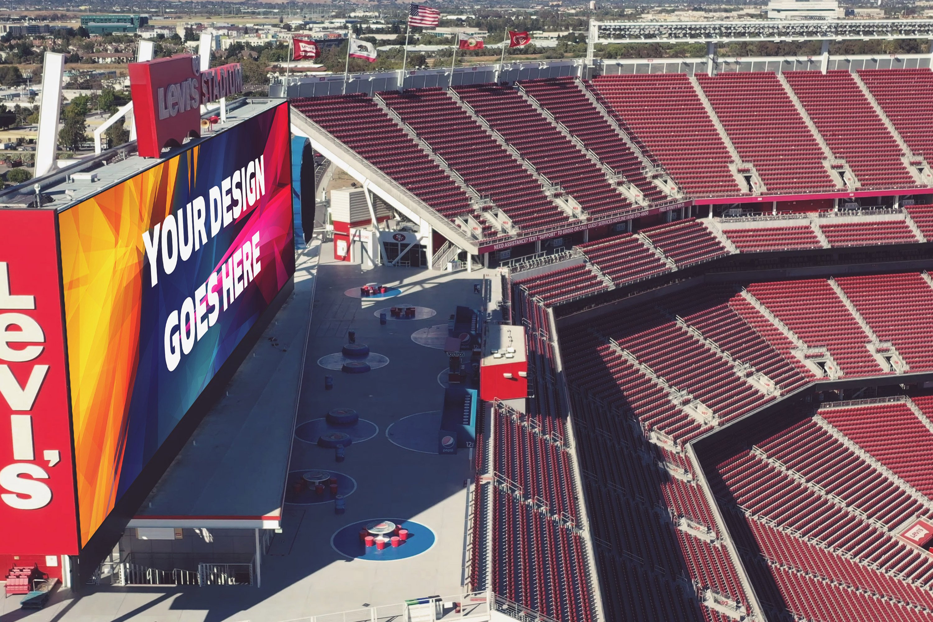 12 PSD NFL Stadium Display Mockup #2 preview image.