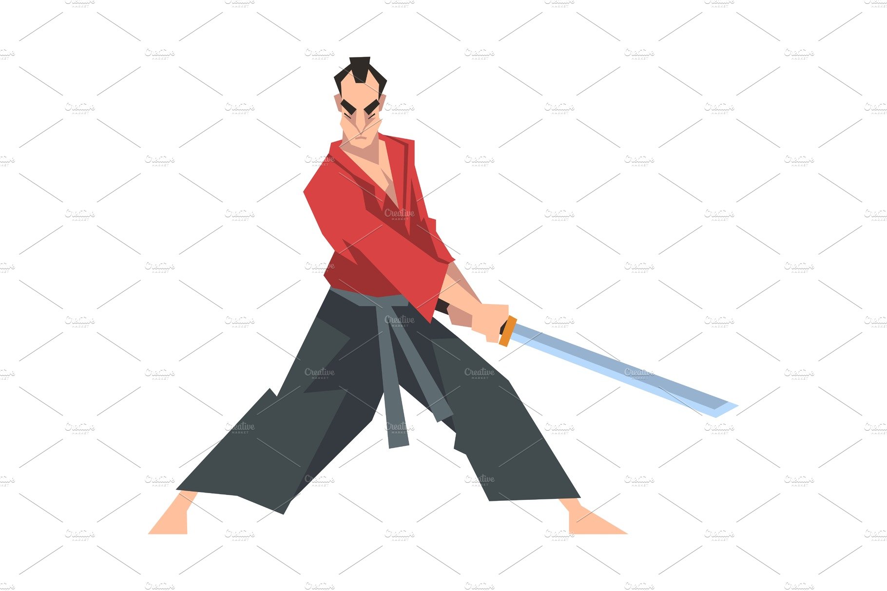samurai fight poses