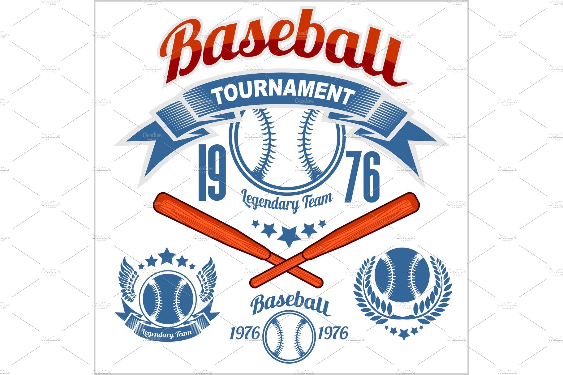 American baseball emblem cover image.