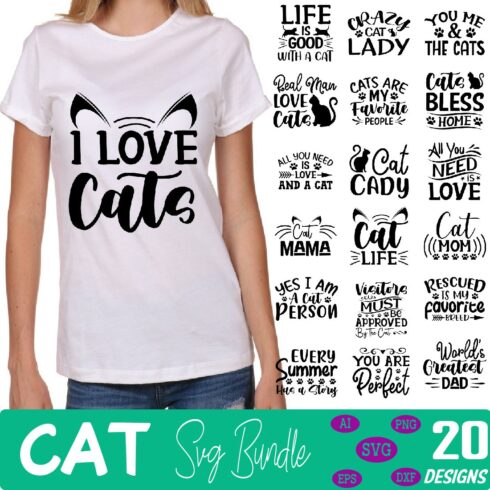 cat svg bundle cover image.