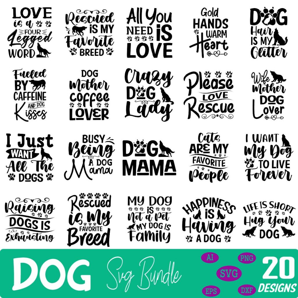 dog svg bundle - MasterBundles