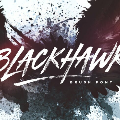 BLACKHAWK Brush Font cover image.