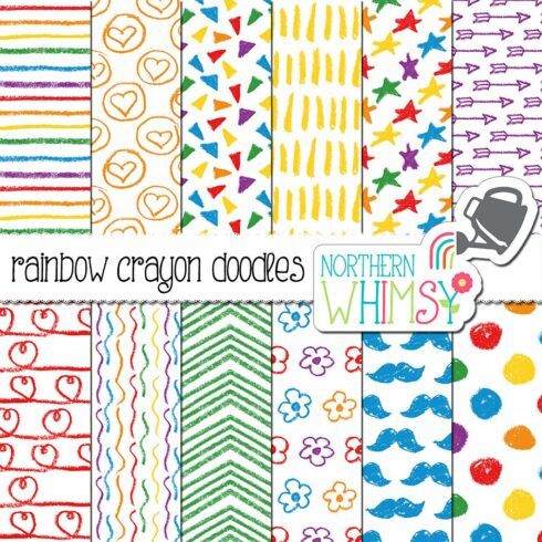 Rainbow Crayon Doodles cover image.