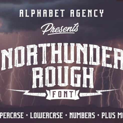 NORTHUNDER ROUGH FONT cover image.