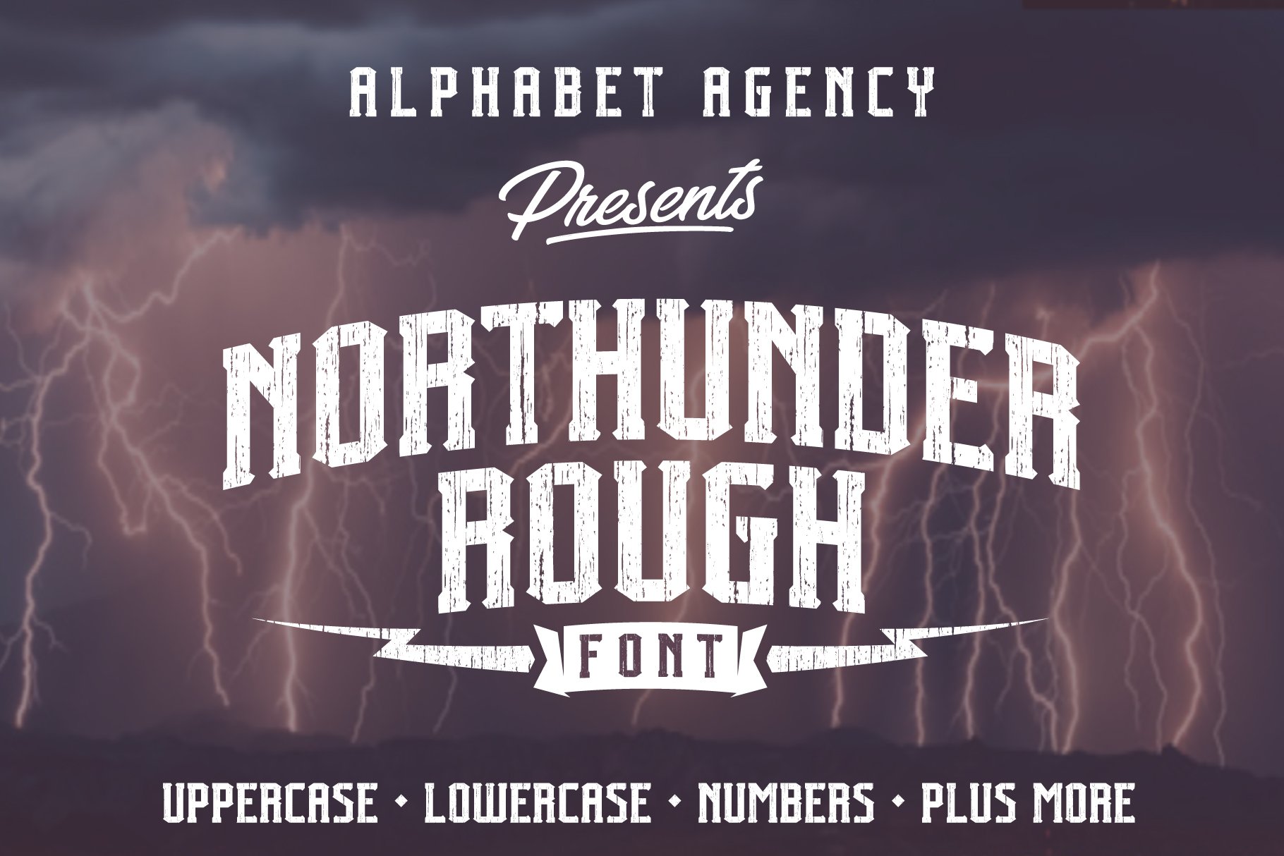 NORTHUNDER ROUGH FONT cover image.