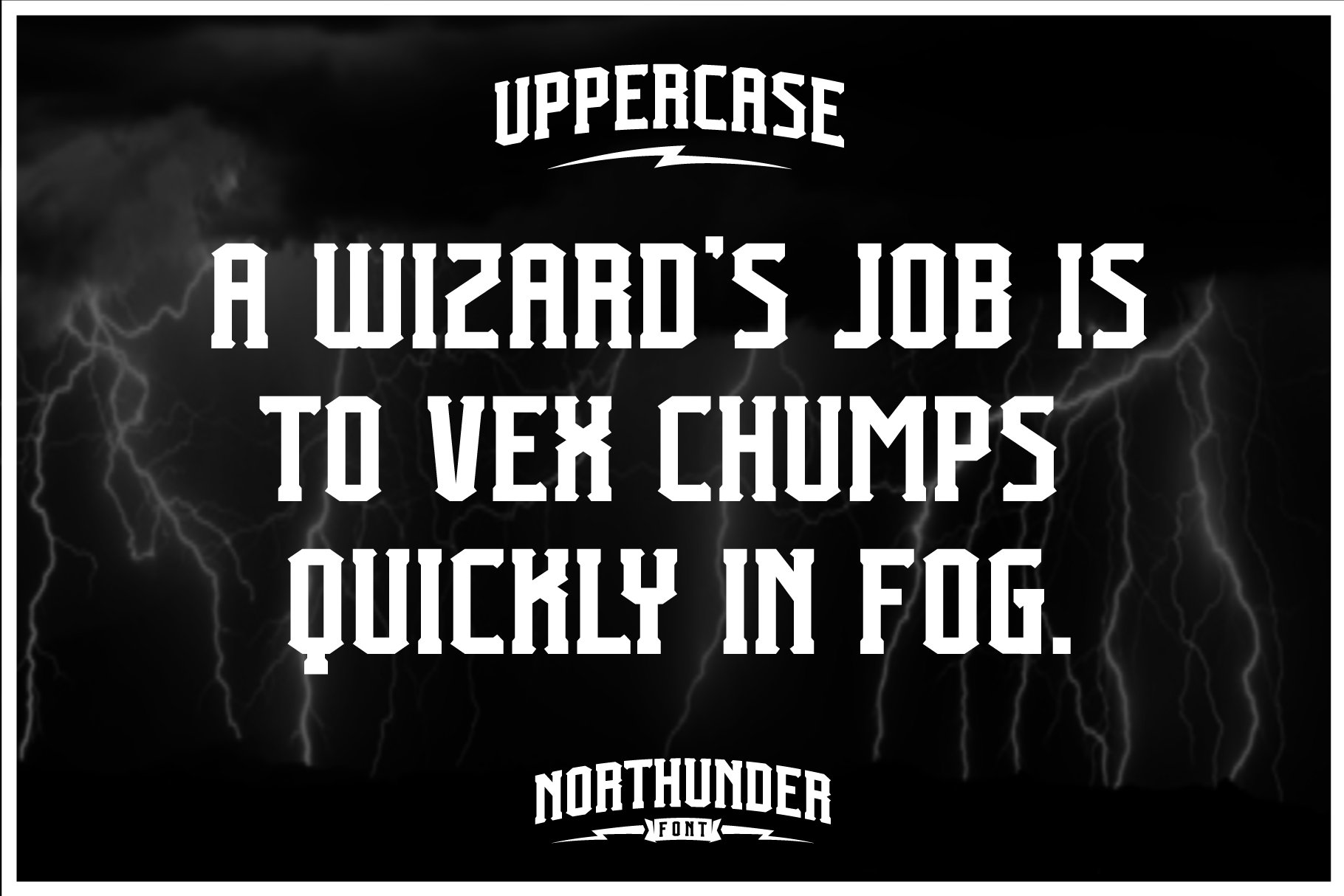 Northunder Font preview image.