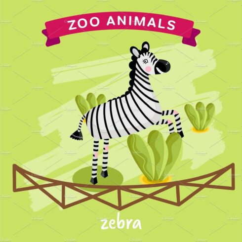 Vector Zoo Animal, Zebra cover image.
