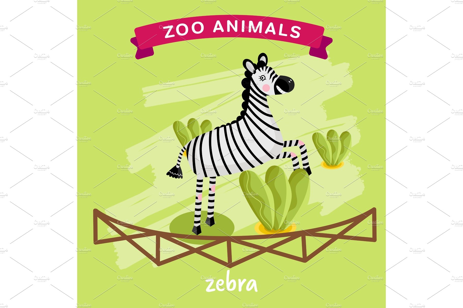Vector Zoo Animal, Zebra cover image.
