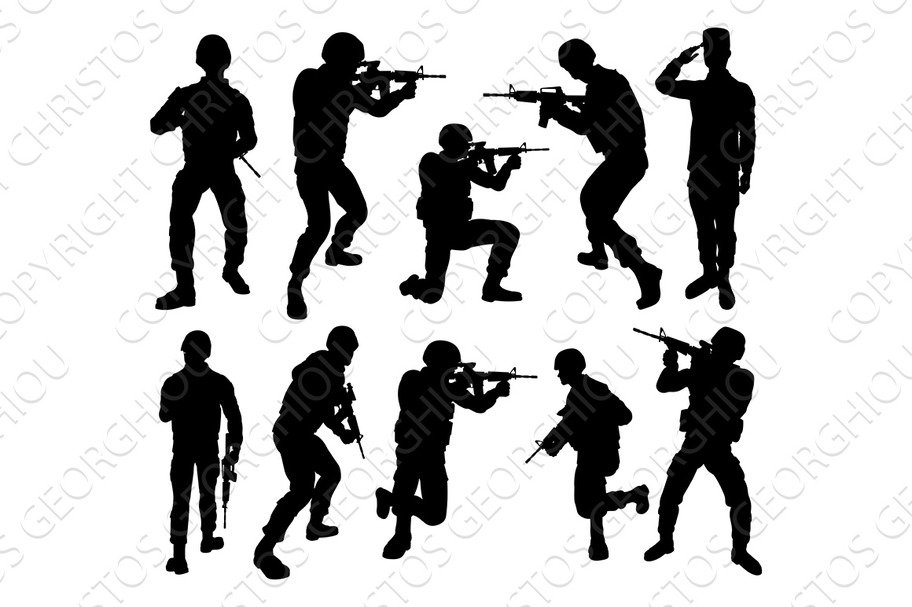 Soldier High Quality Silhouettes cover image.