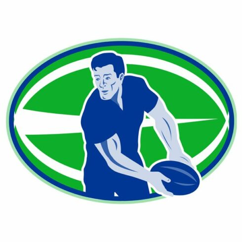 rugby player passing ball cover image.