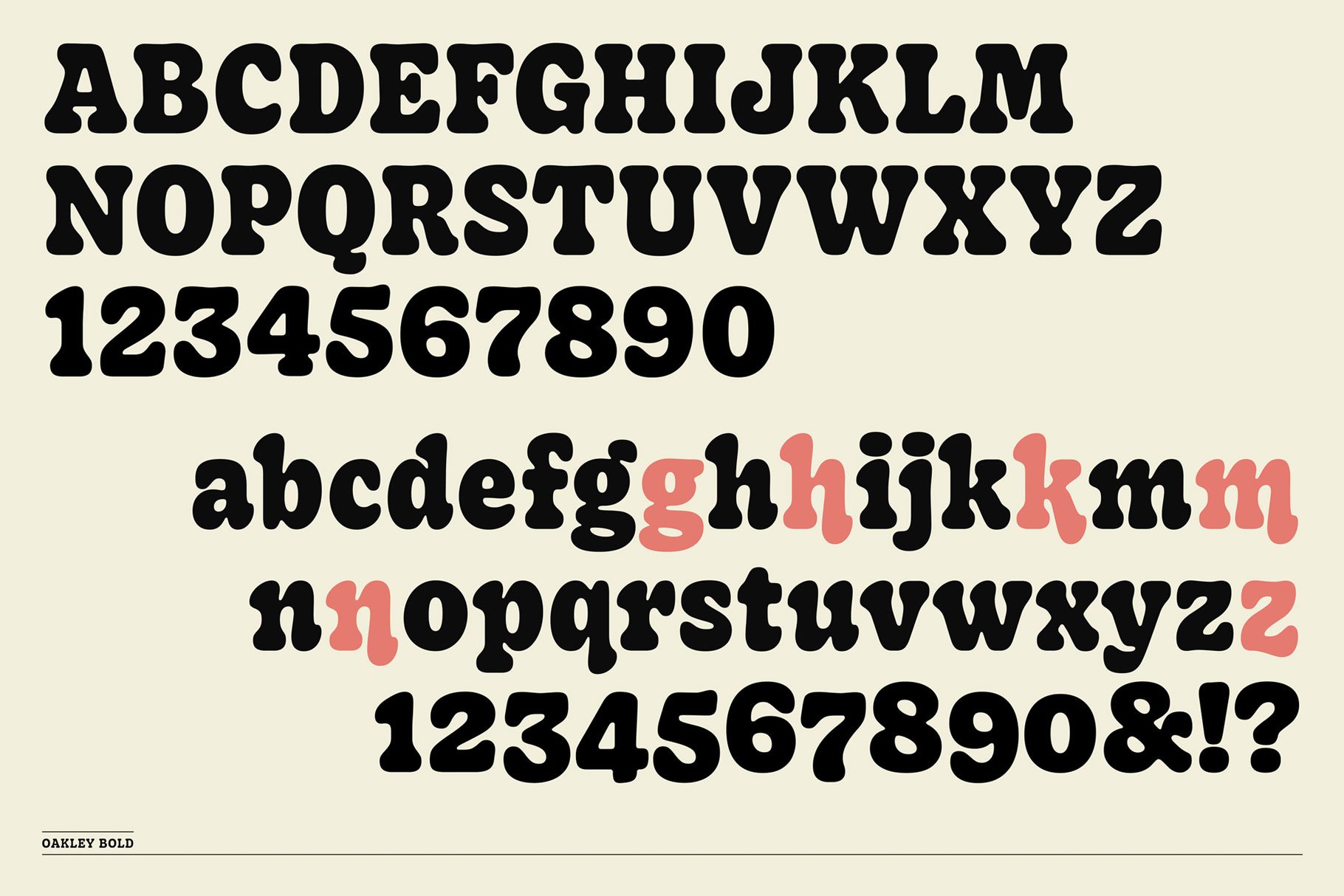 Oakley Typeface preview image.