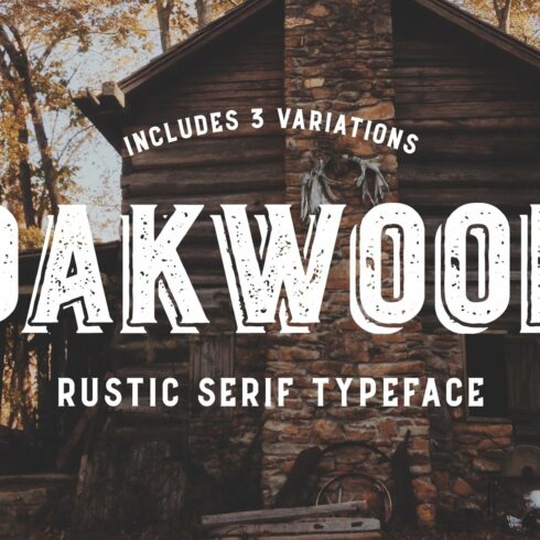 Oakwood - Rustic Font cover image.