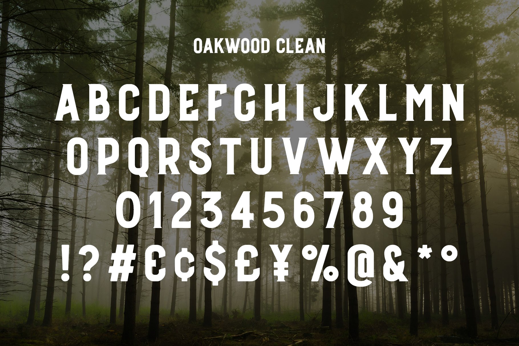 oakwood rustic font preview cm 3 337