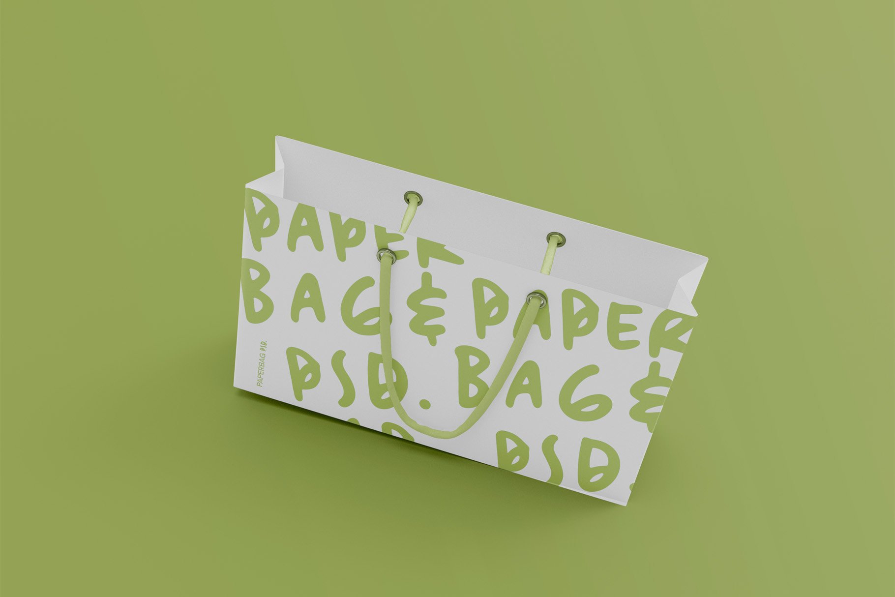 3d Shopping Paper Bag Mockup preview image.