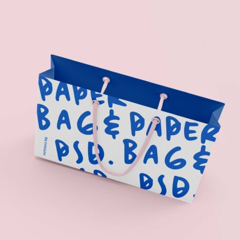 3d Shopping Paper Bag Mockup cover image.