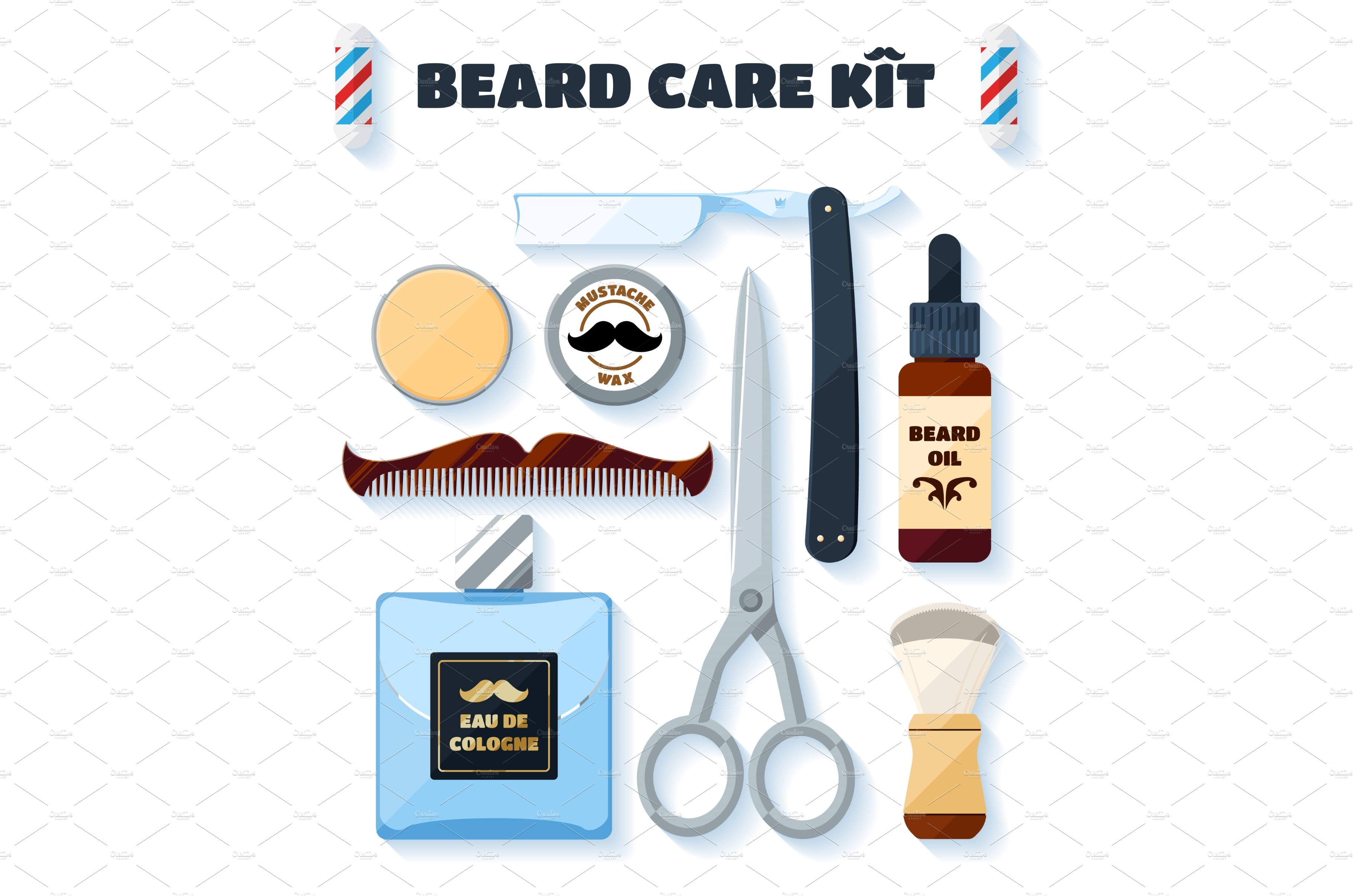 Shaving tools and accessories cover image.