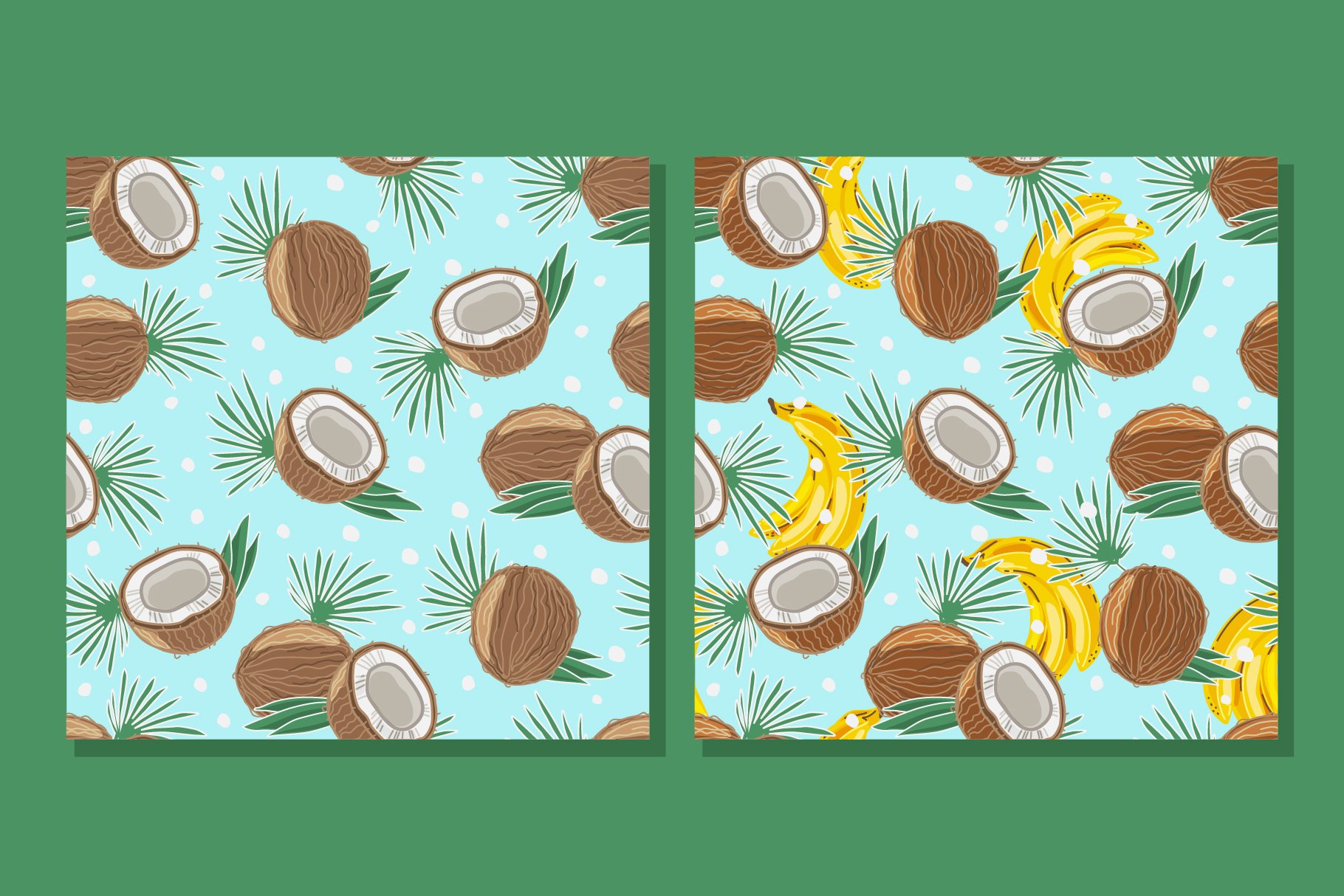 Coconut patterns preview image.