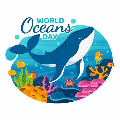 15 World Oceans Day Illustration cover image.