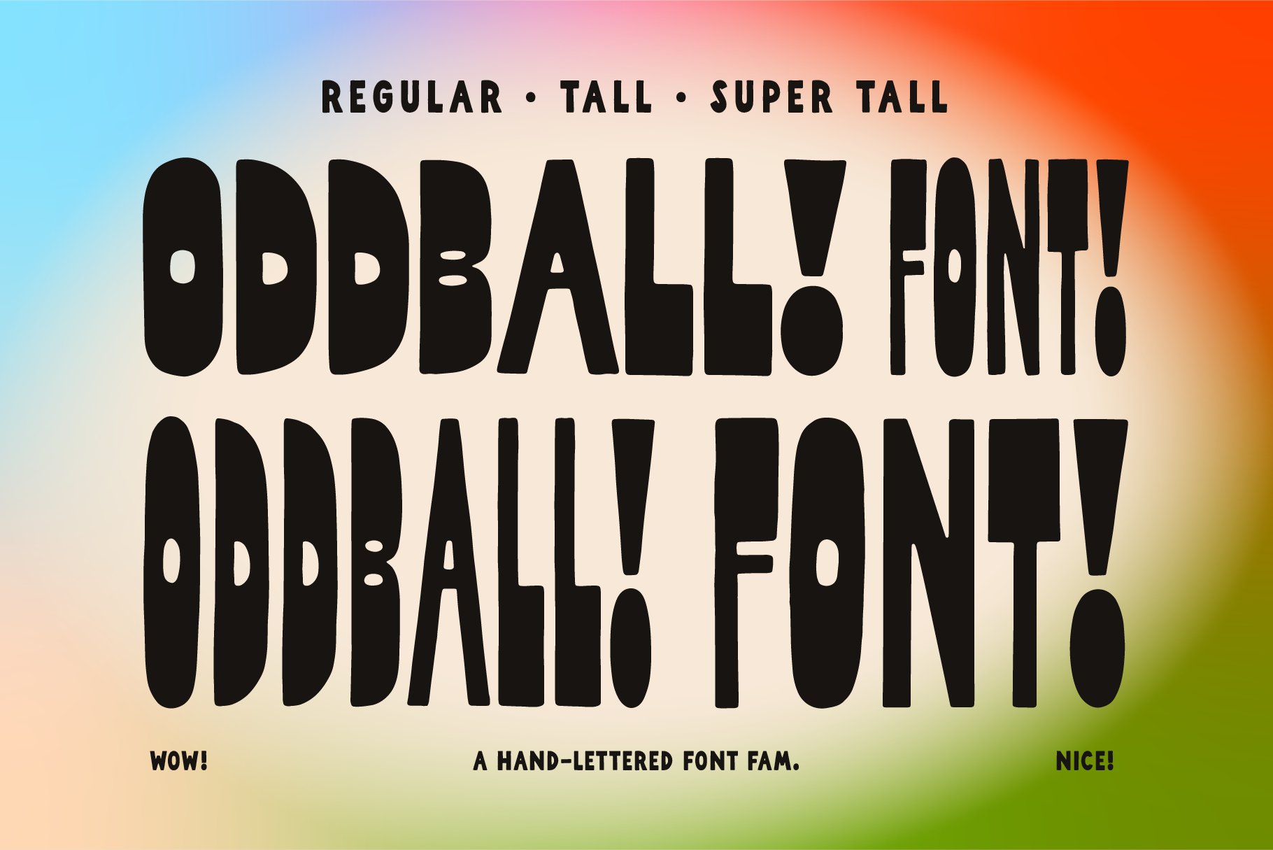 Oddball Font Collection! Hand-drawn! cover image.