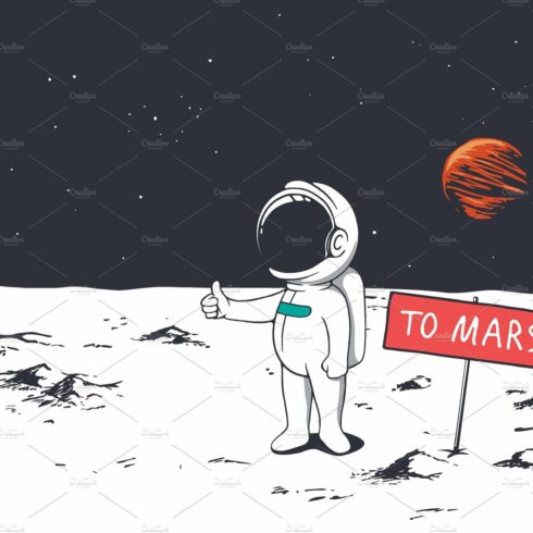 Astronaut want to get to Mars cover image.