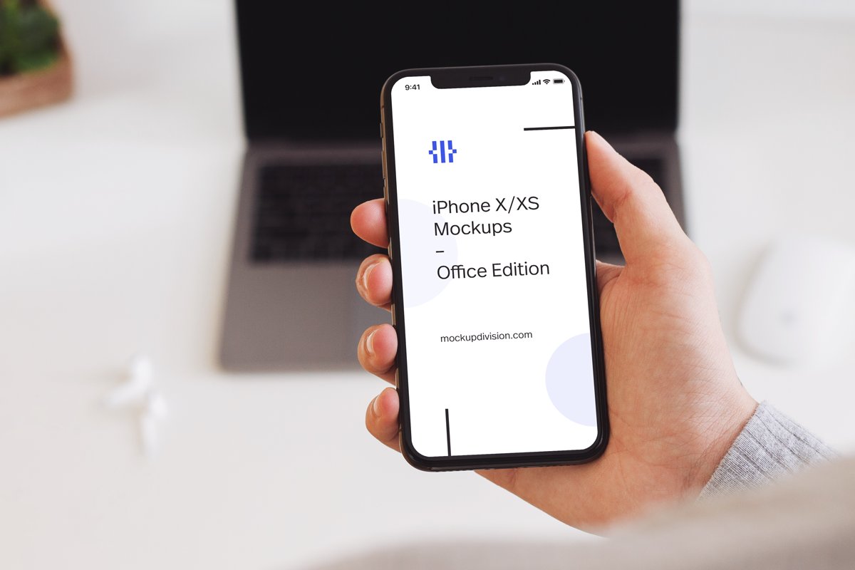 iPhone X/XS Mockups Office Edition preview image.