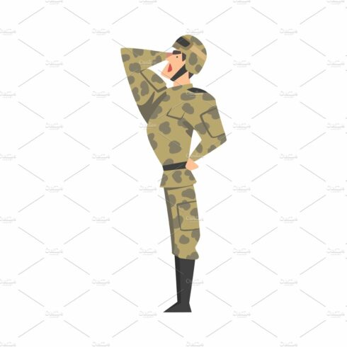 Army Soldier Saluting, Military Man cover image.