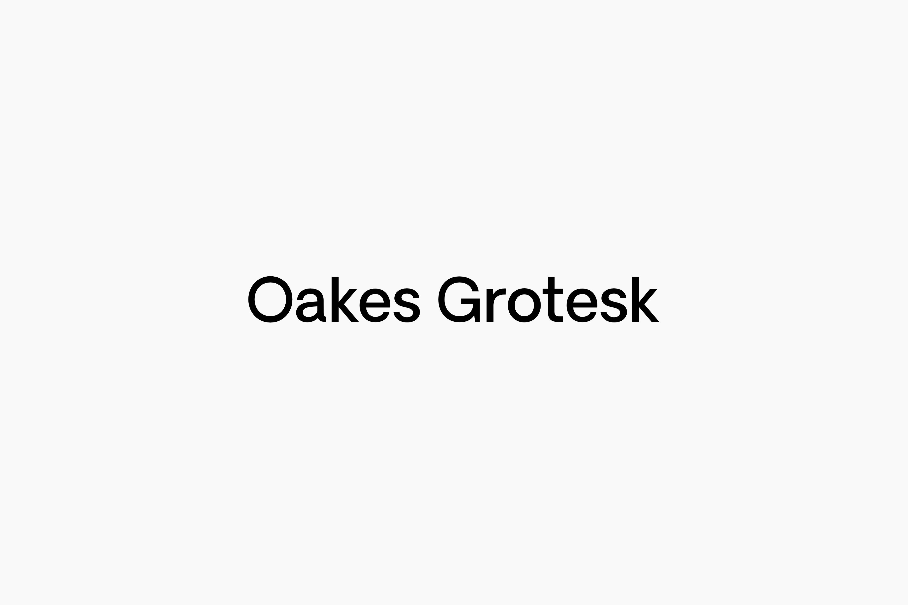 Oakes Grotesk - Full Family cover image.