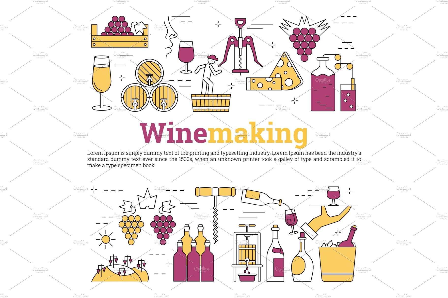 Square web banner - wine making cover image.