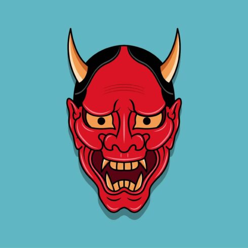 Oni japanese devil mask #14 cover image.