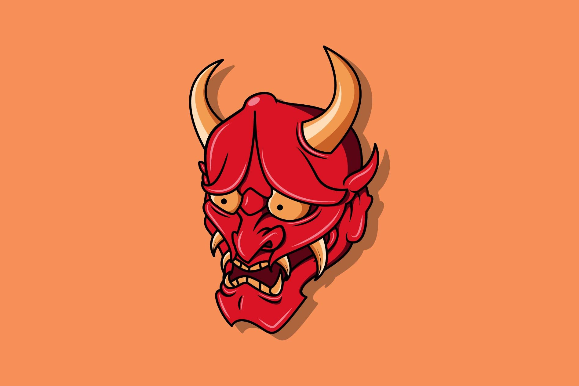 Oni japanese devil mask #25 cover image.