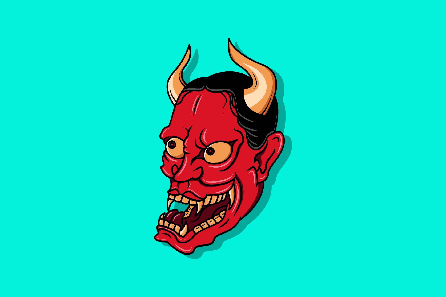 Oni japanese devil mask #30 cover image.