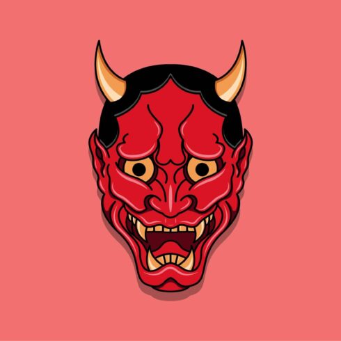 Oni japanese devil mask #08 cover image.
