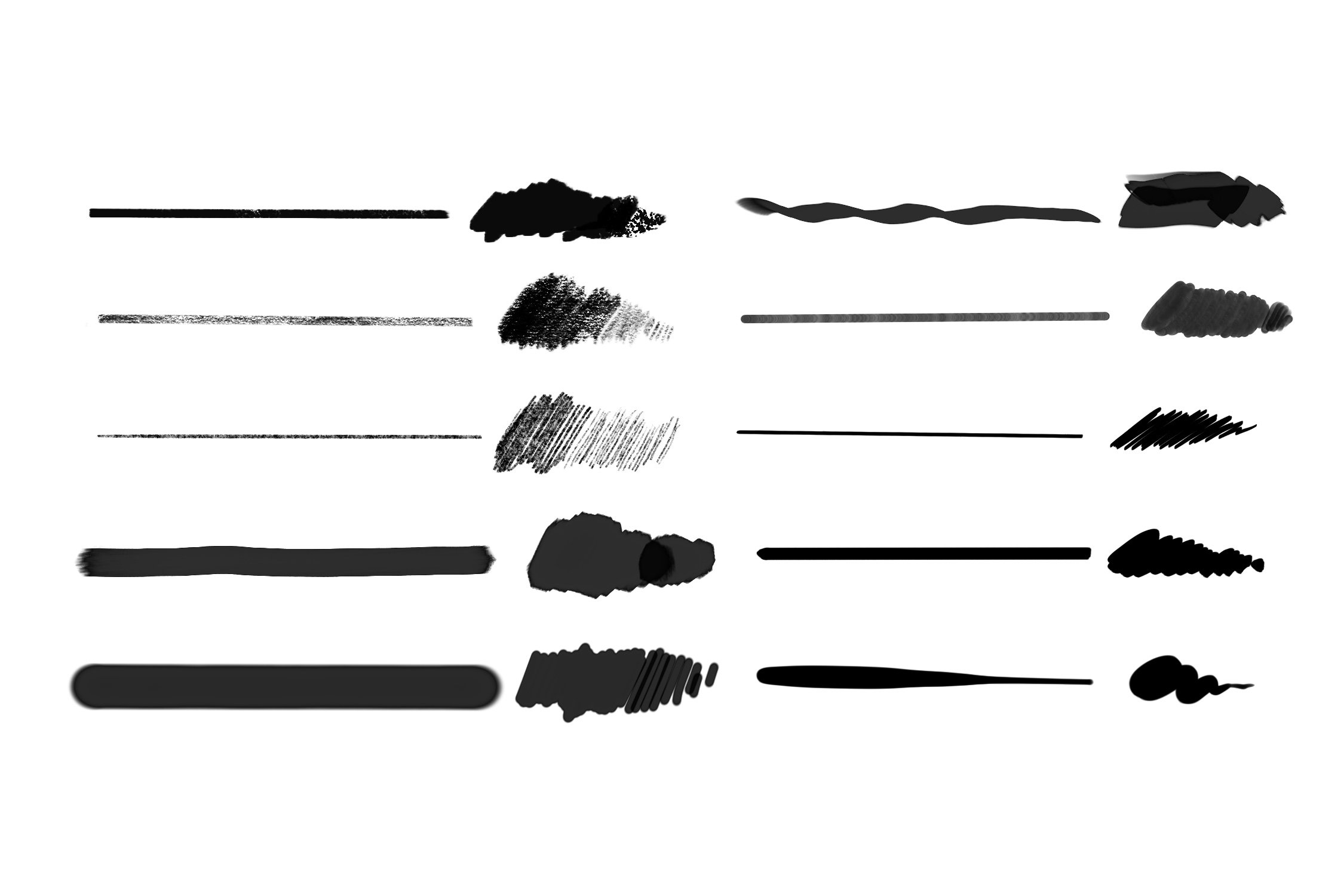 10 Pencil Case Brushes Procreate preview image.