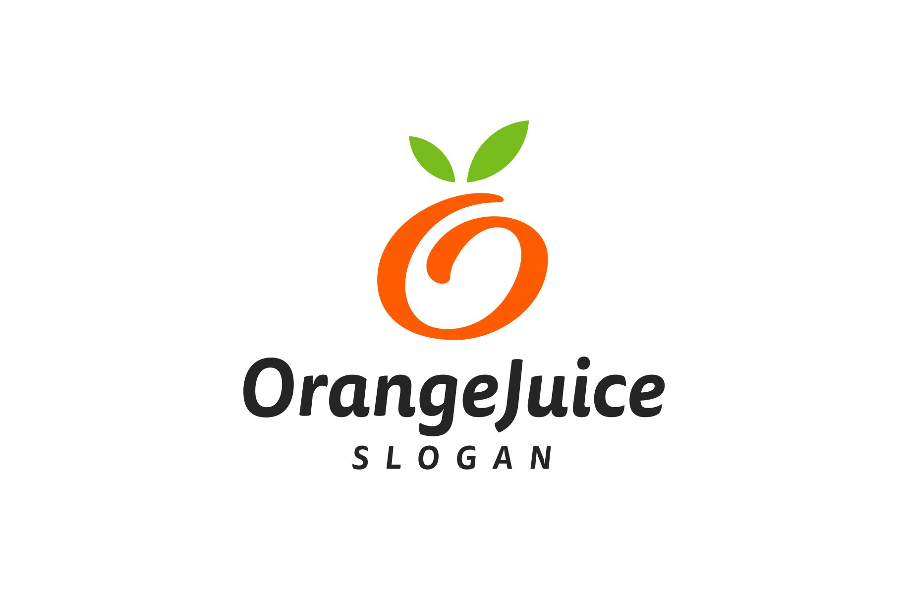 Orange Juice Fruit Logo Design cover image.