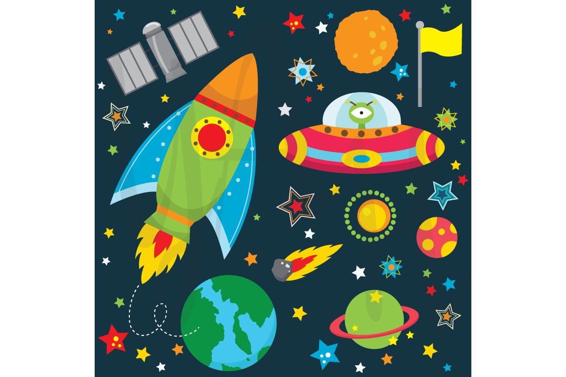 Space Clip Art cover image.