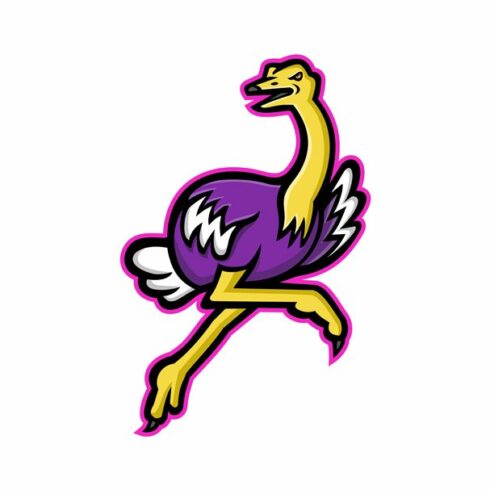 Ostrich Running Mascot cover image.