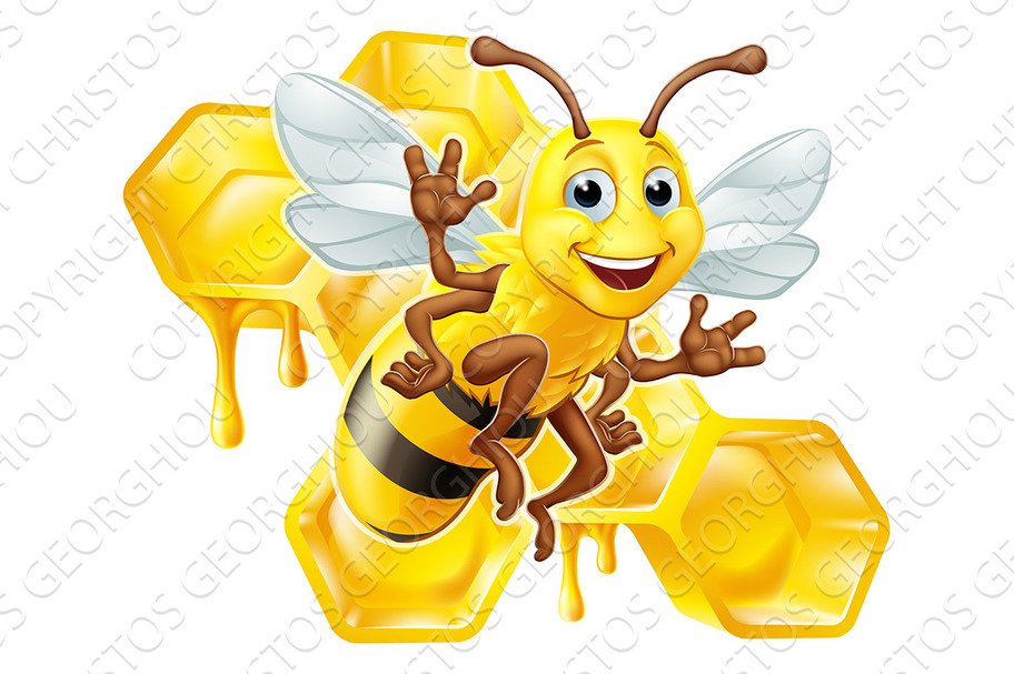 Bumble Bee Honey Comb Bumblebee Hive cover image.