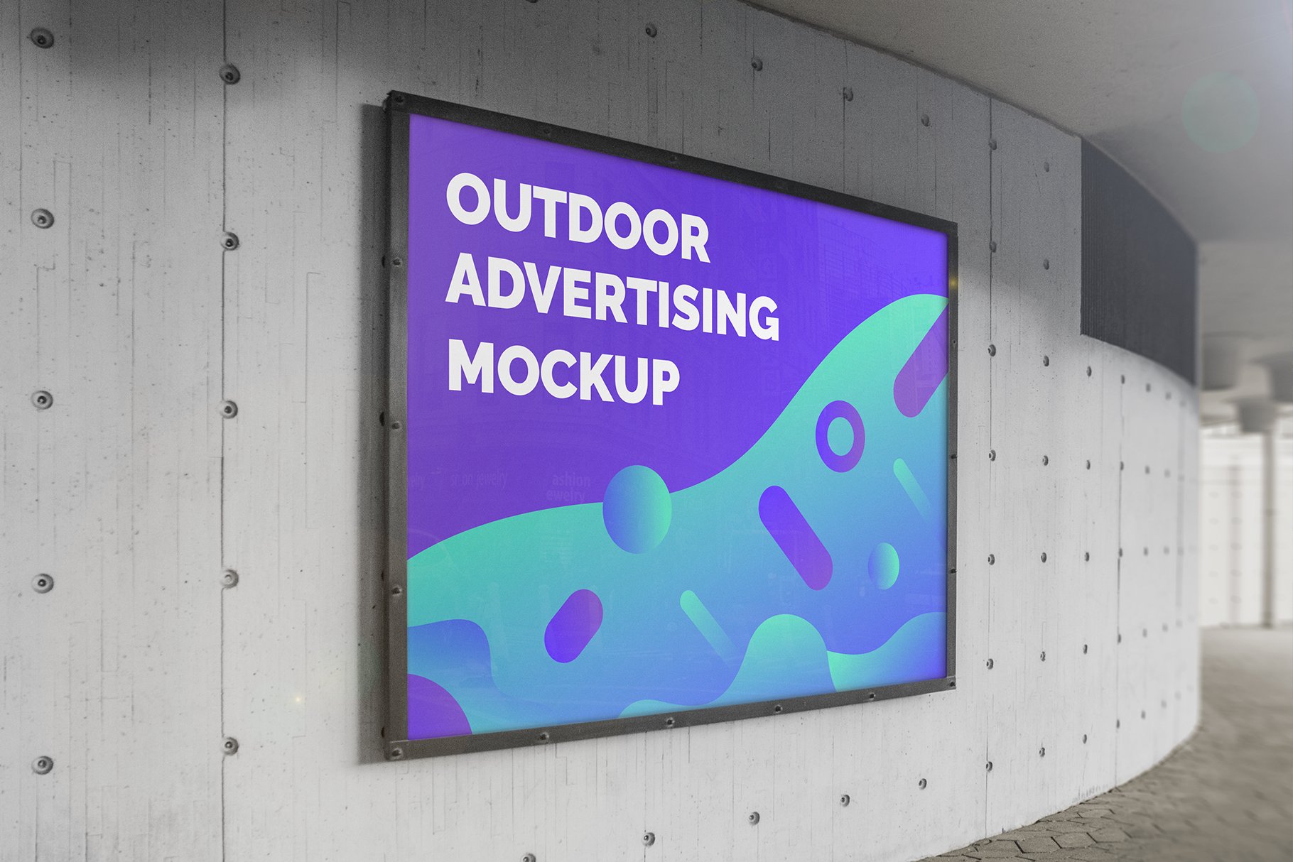 Outdoor Advertising Mockups preview image.