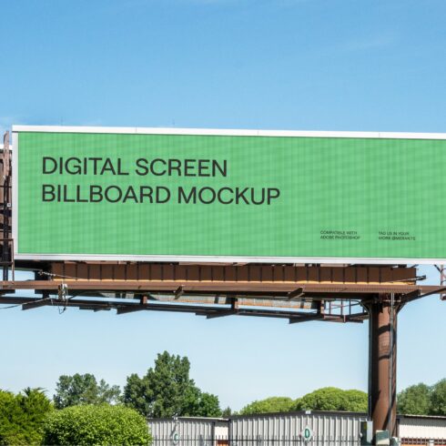 Digital Billboard Mockup PSD cover image.