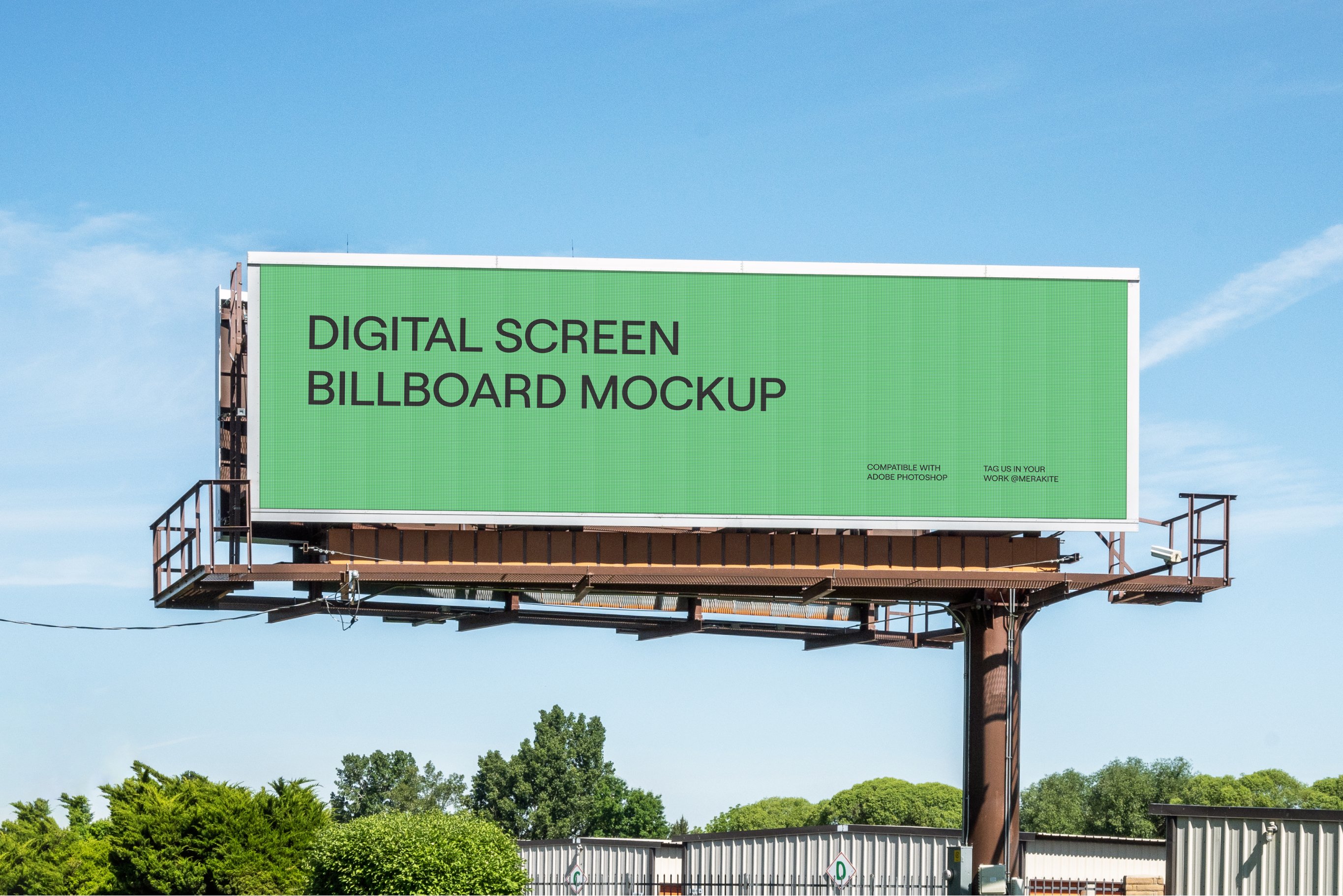 Digital Billboard Mockup PSD cover image.