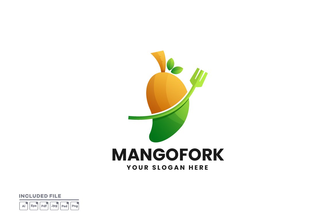 Mango logo and icon fruit template Royalty Free Vector Image