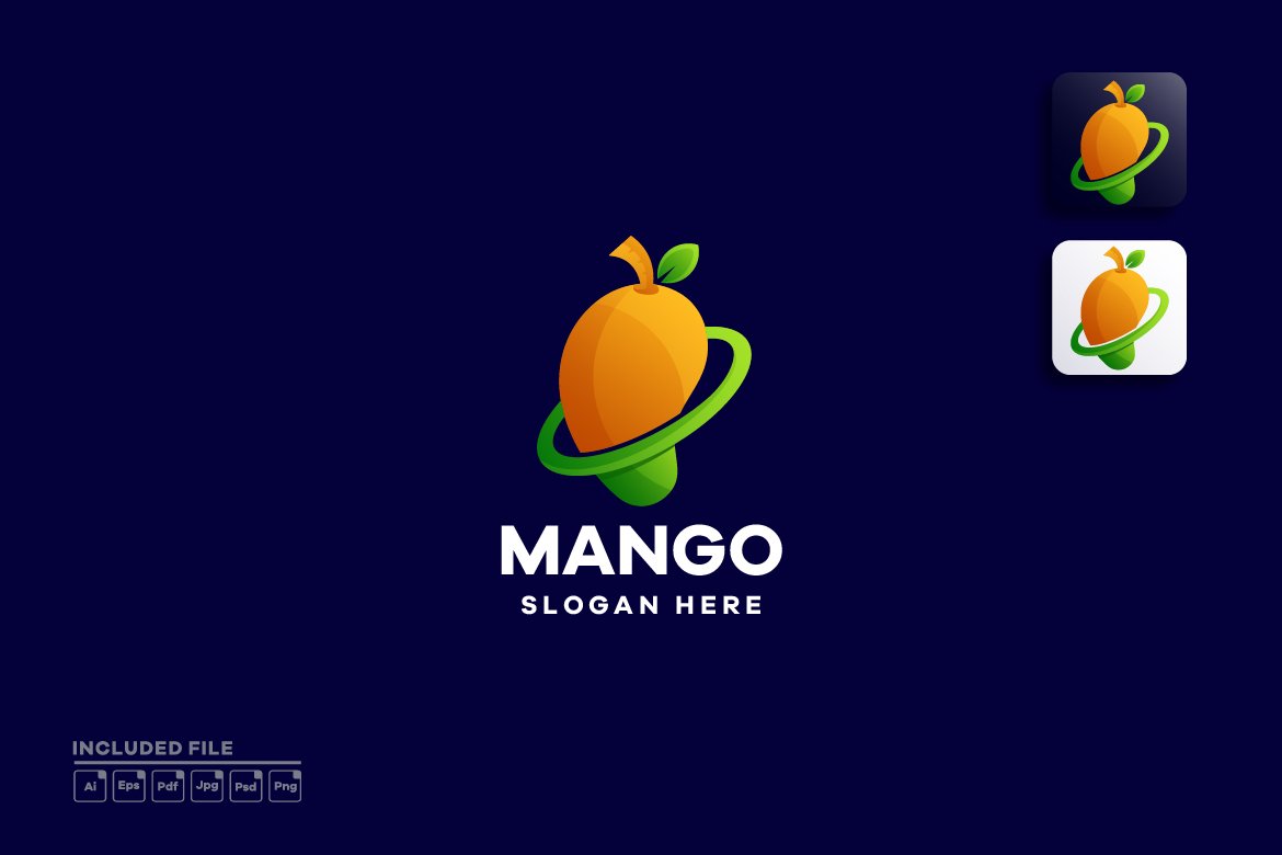 Mango Gradient Logo Design cover image.