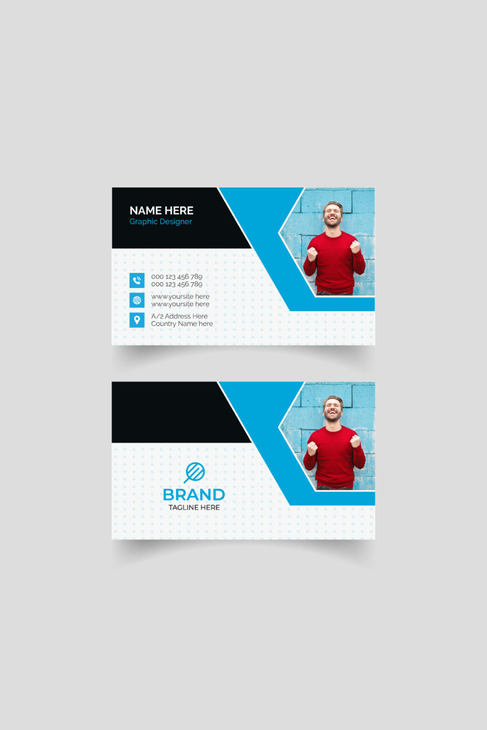 Creative Business Card Design pinterest preview image.