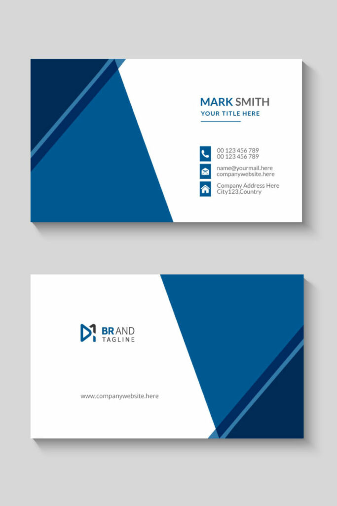 Modern and clean professional business card template - MasterBundles