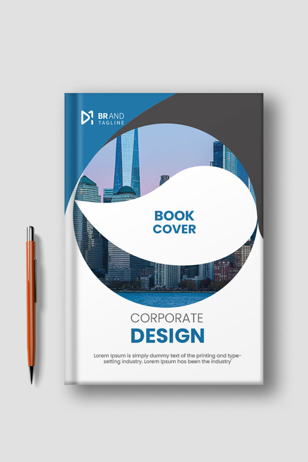 Business book cover corporate flyer design template pinterest preview image.